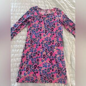 Pink Multicolor Leopard Print Dress